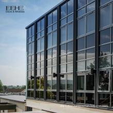 Reflection Mirror Glass Curtain Wall Aluminum